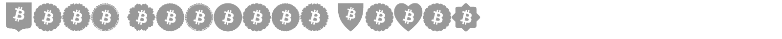 Font Bitcoin Color font preview
